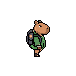A capybara strolling by